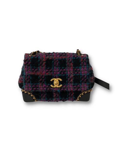 Chanel Mini Flap Bag Purple For Women 5.5in/14cm