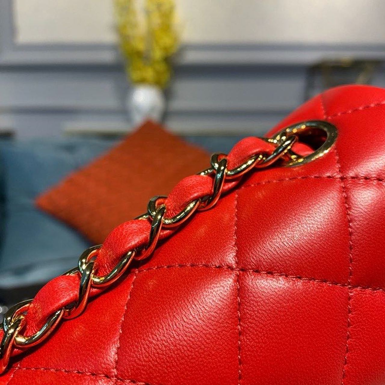 Chanel Mini Flap Bag Red For Women, Women’s Bags, Women’s Bag, Shoulder And Crossbody 7.8in/20cm