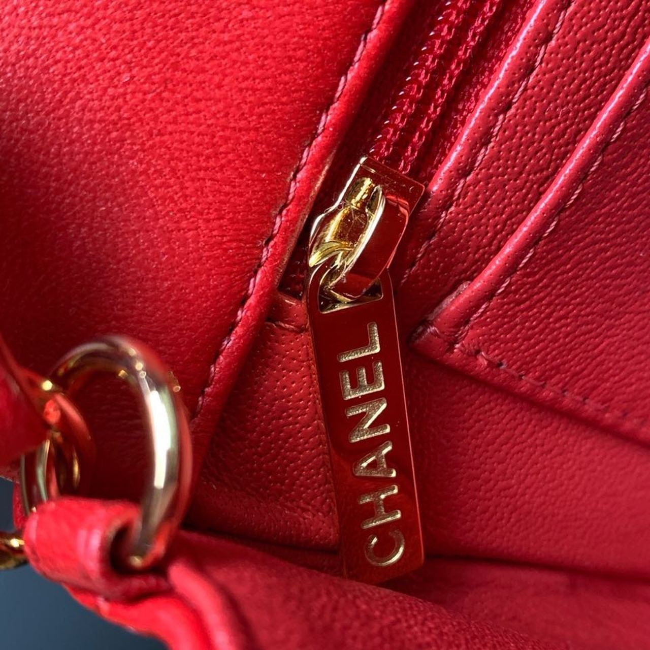Chanel Mini Flap Bag Red For Women, Women’s Bags, Women’s Bag, Shoulder And Crossbody 7.8in/20cm