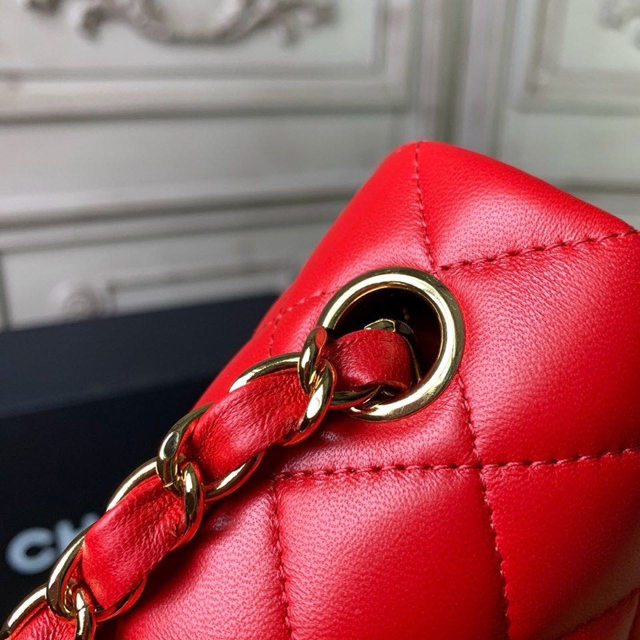 Chanel Mini Flap Bag Red For Women, Women’s Bags, Women’s Bag, Shoulder And Crossbody 7.8in/20cm