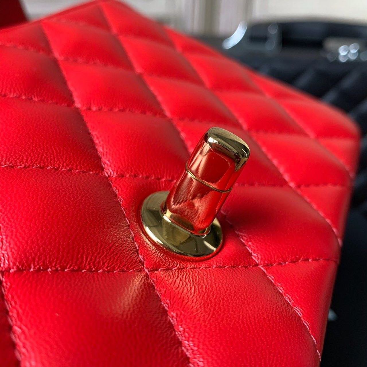 Chanel Mini Flap Bag Red For Women, Women’s Bags, Women’s Bag, Shoulder And Crossbody 7.8in/20cm