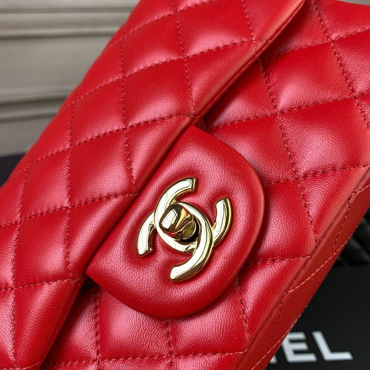 Chanel Mini Flap Bag Red For Women, Women’s Bags, Women’s Bag, Shoulder And Crossbody 7.8in/20cm