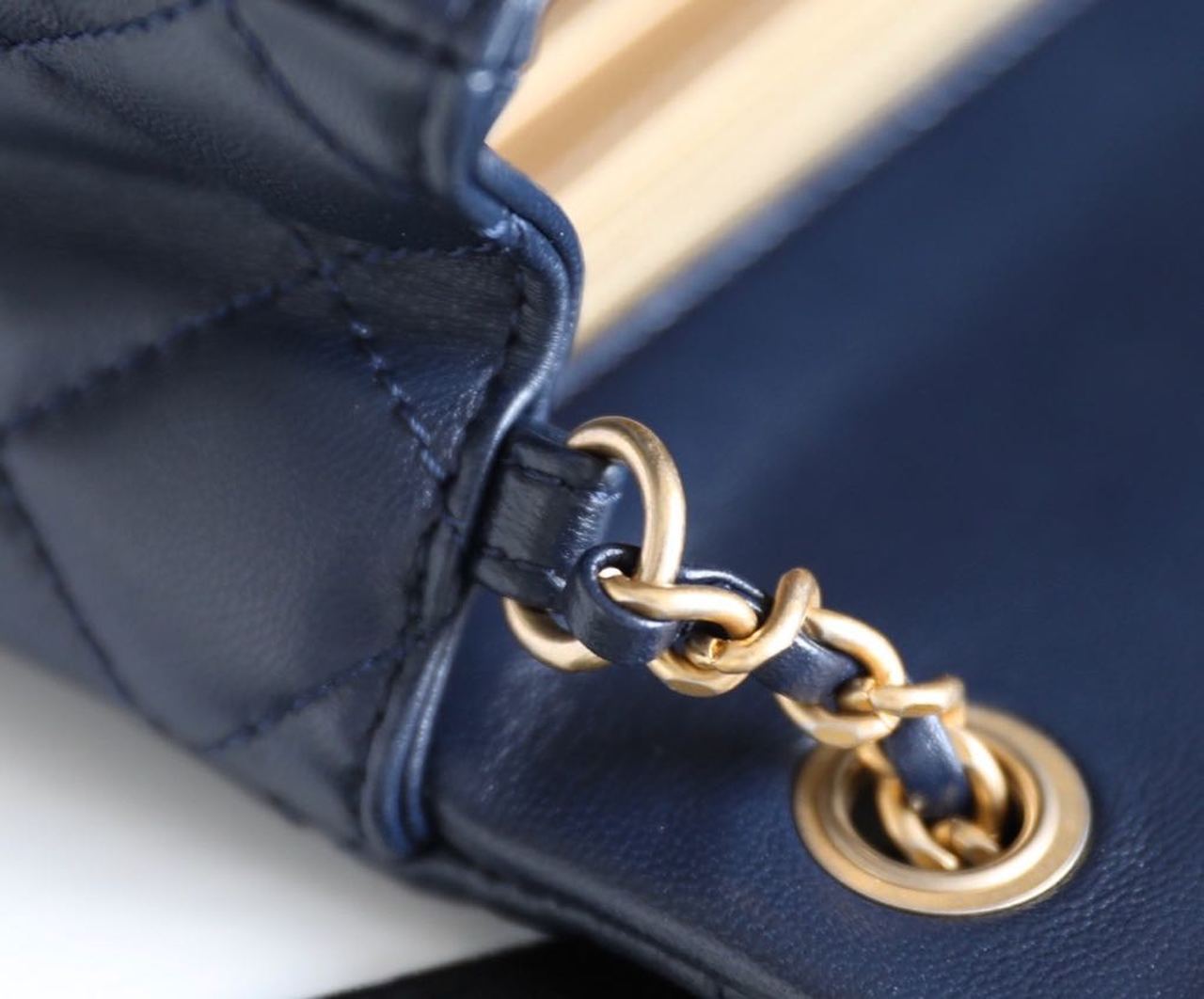 Chanel Mini Flap Bag With CC Ball On Strap Navy Blue For Women, Women’s Handbags, Shoulder And Crossbody Bags 6.7in/17cm