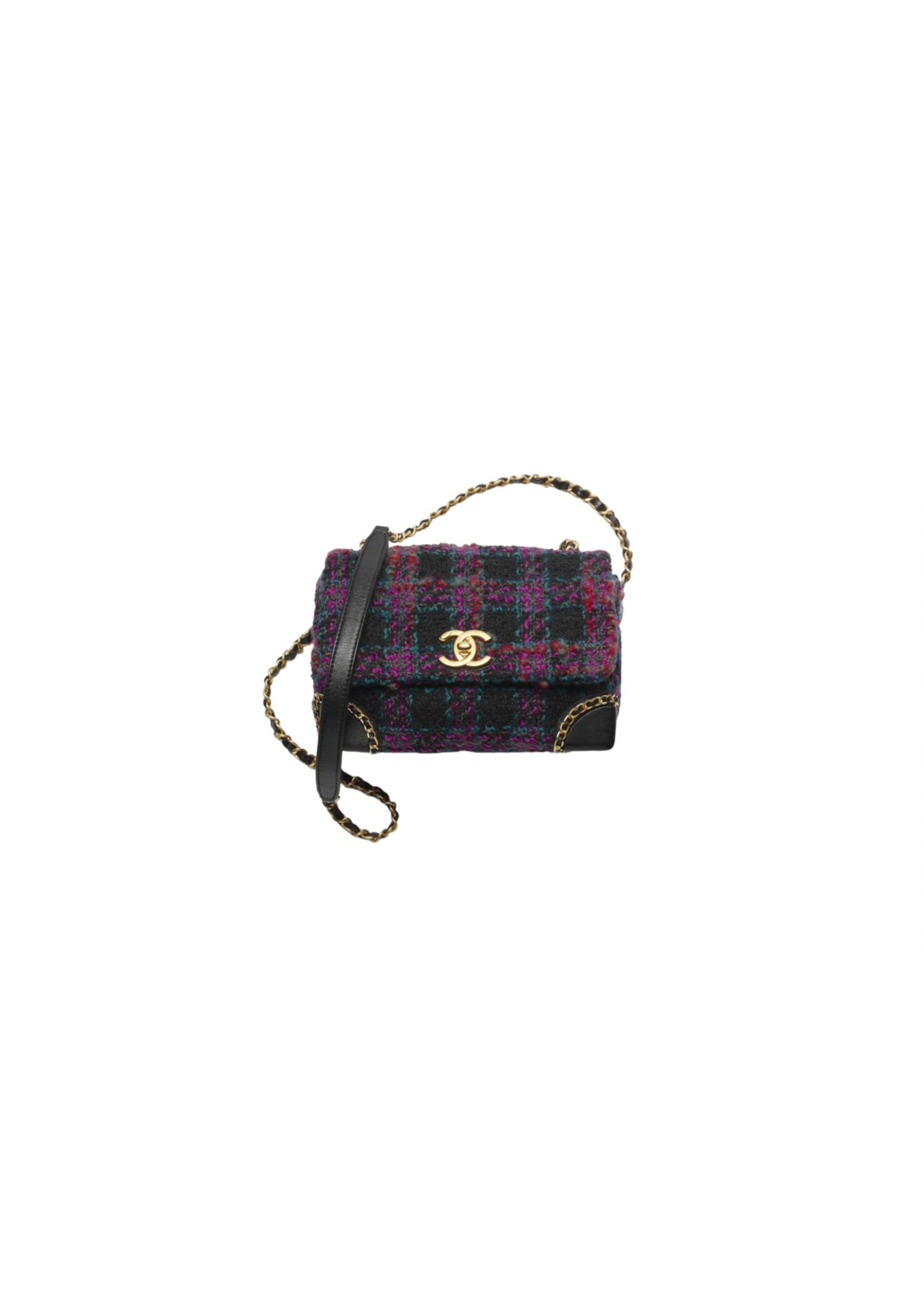 Chanel Mini Flap Bag With Handle Multicolor For Women 7.4 in / 19 cm AS3572 NK244