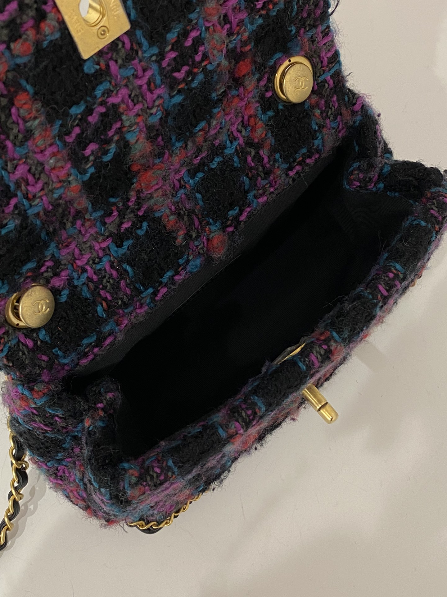 Chanel Mini Flap Bag With Handle Multicolor For Women 7.4 in / 19 cm AS3572 NK244
