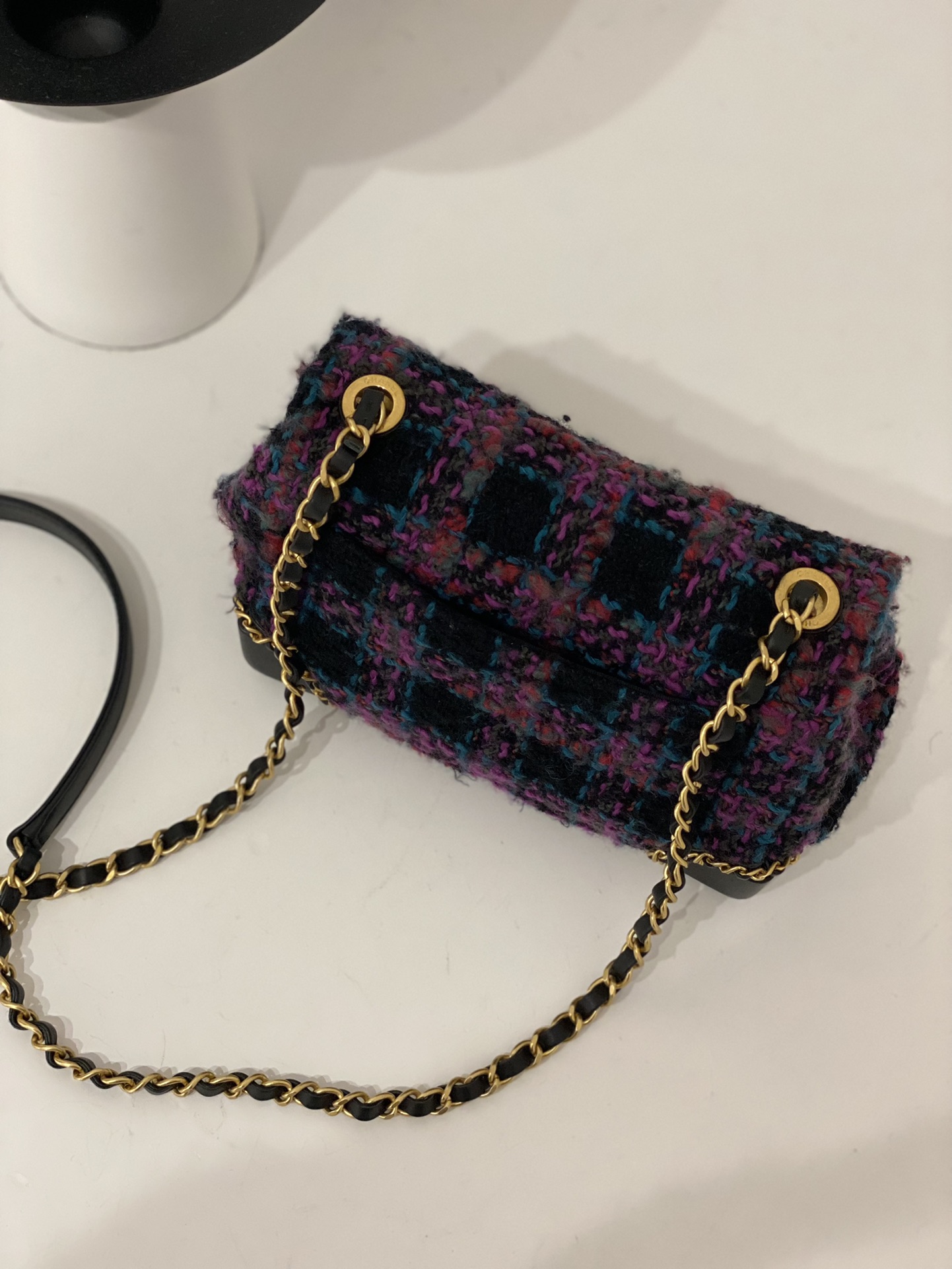 Chanel Mini Flap Bag With Handle Multicolor For Women 7.4 in / 19 cm AS3572 NK244