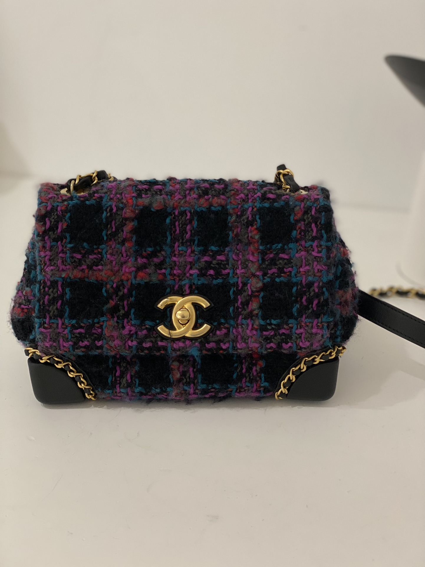 Chanel Mini Flap Bag With Handle Multicolor For Women 7.4 in / 19 cm AS3572 NK244