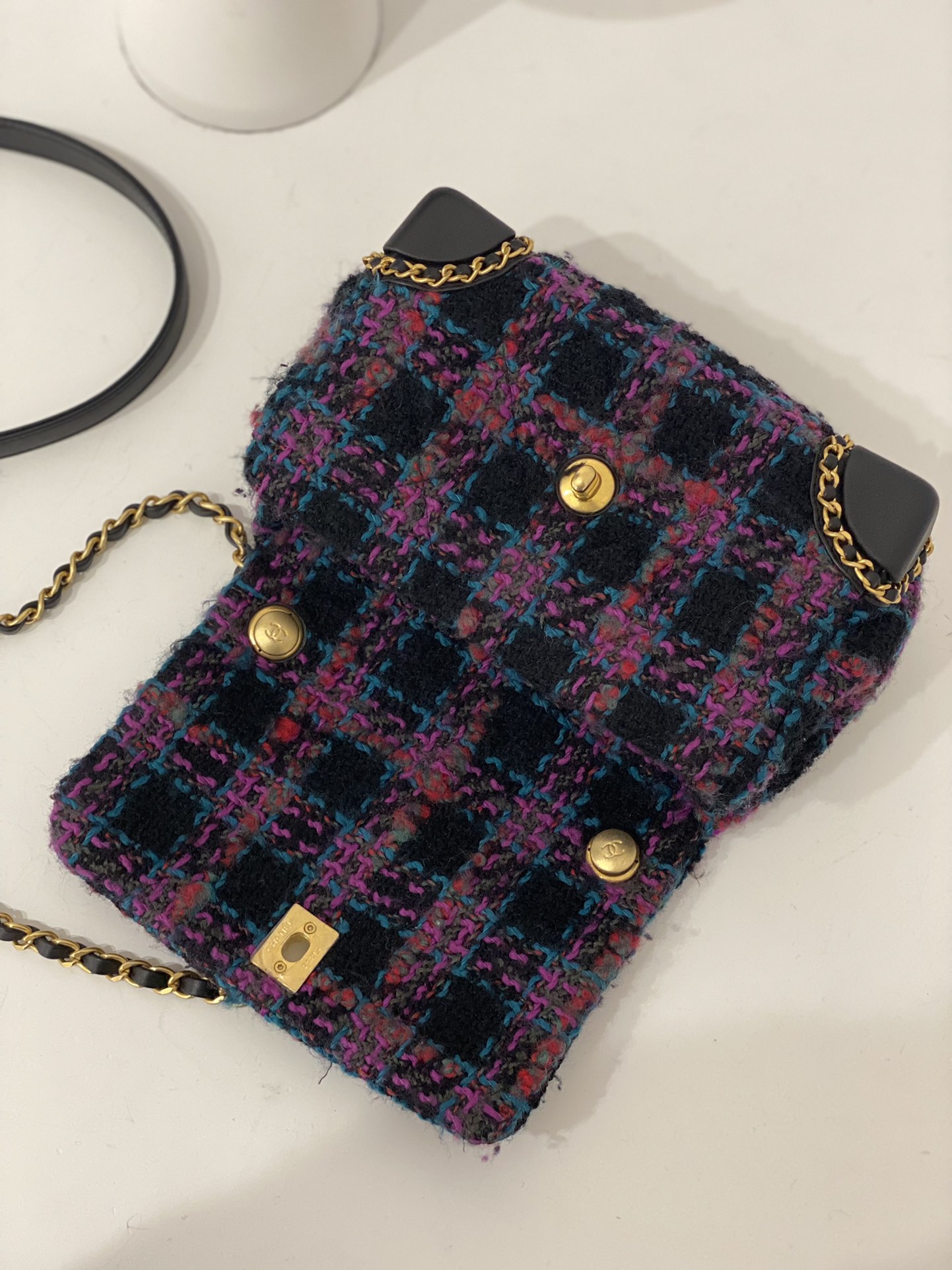 Chanel Mini Flap Bag With Handle Multicolor For Women 7.4 in / 19 cm AS3572 NK244