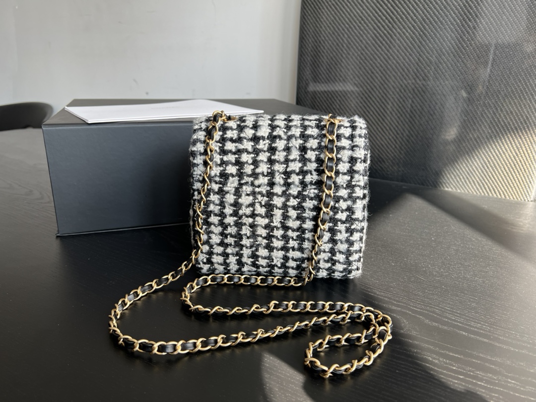 Chanel Mini Flap Bag With Handle Multicorlor/ White For Women 6.6 in / 17 cm AS3648 NK340
