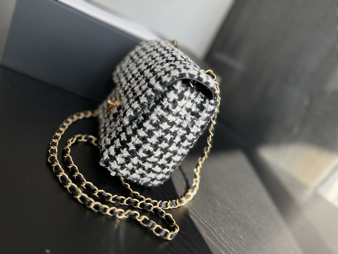 Chanel Mini Flap Bag With Handle Multicorlor/ White For Women 6.6 in / 17 cm AS3648 NK340