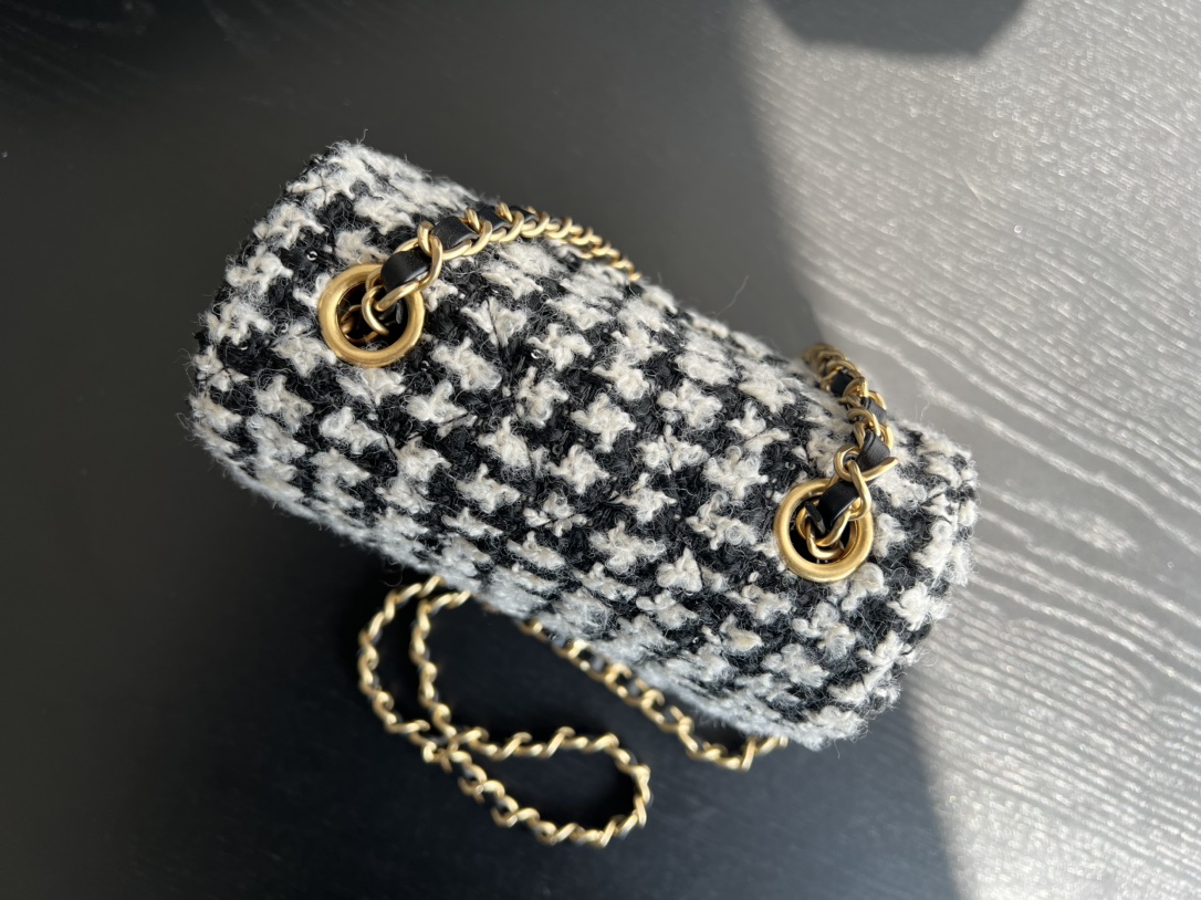 Chanel Mini Flap Bag With Handle Multicorlor/ White For Women 6.6 in / 17 cm AS3648 NK340