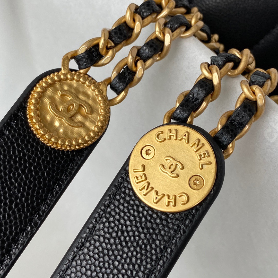 Chanel Mini Flap Bag With Top Handle Gold Hardware Black For Women, Women’s Handbags, Shoulder Bags 7.9in/20cm