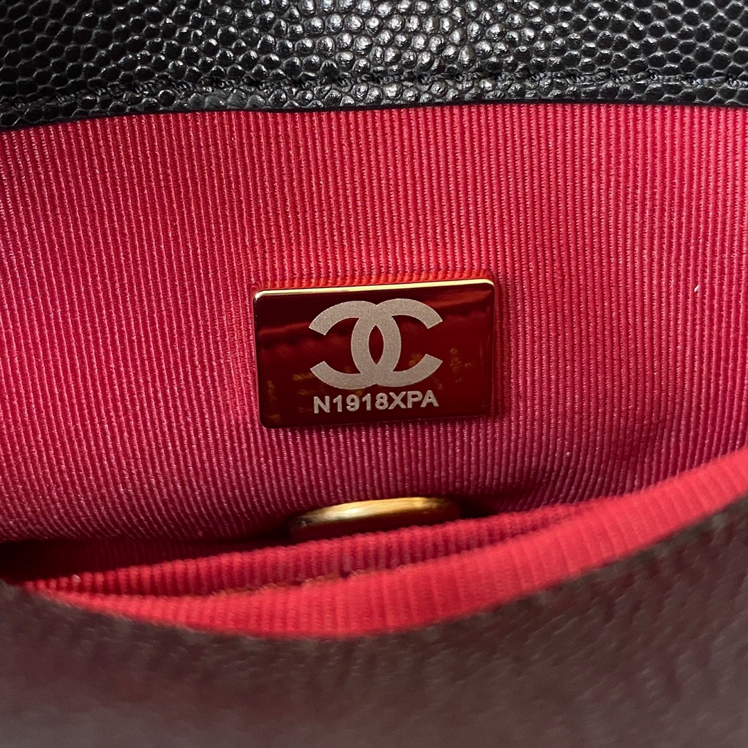 Chanel Mini Flap Bag With Top Handle Gold Hardware Black For Women, Women’s Handbags, Shoulder Bags 7.9in/20cm