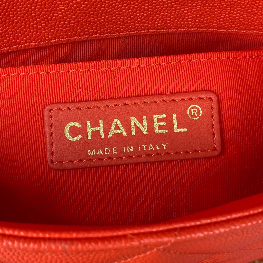 Chanel Mini Flap Bag With Top Handle Gold Hardware Red For Women, Women’s Handbags, Shoulder Bags 7.9in/20cm AS2431 