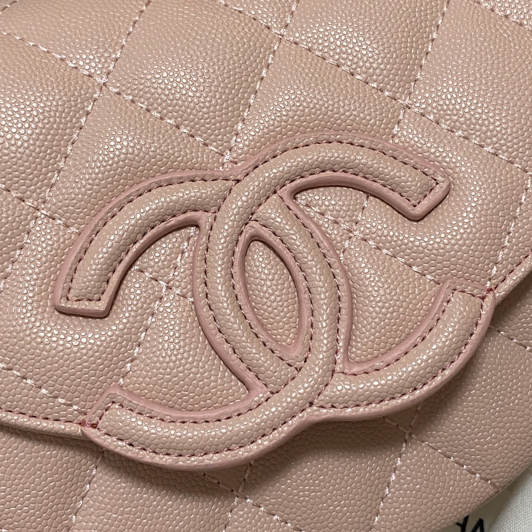 Chanel Mini Messenger Bag Balck/Beige/Green For Women 7.4 in / 19 cm