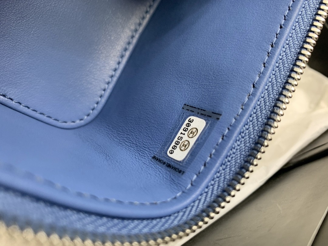 Chanel Mini Vanity Bag Blue For Women 11cm / 4.3in