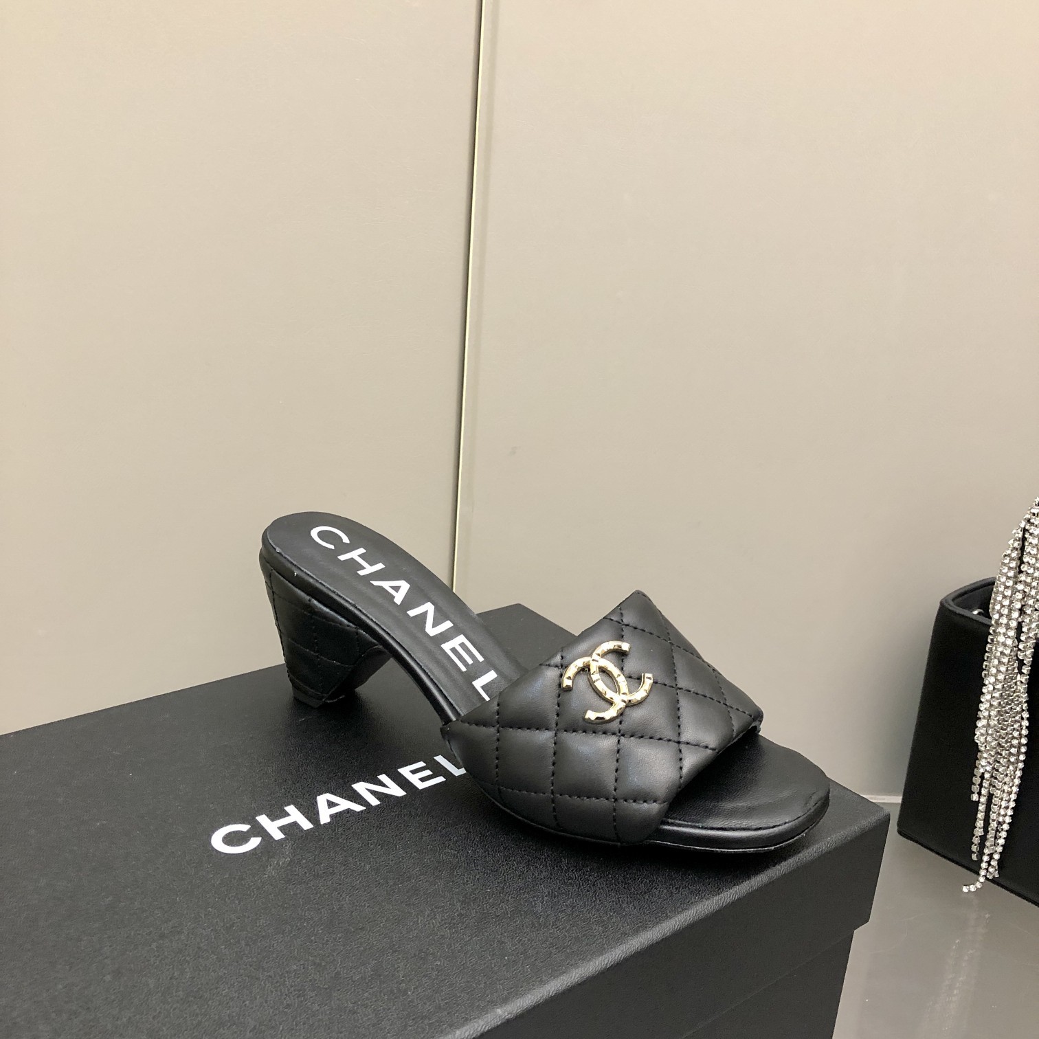 Chanel Mules Black For Women, Women’s Shoes 2.4in/6.2cm G38820
