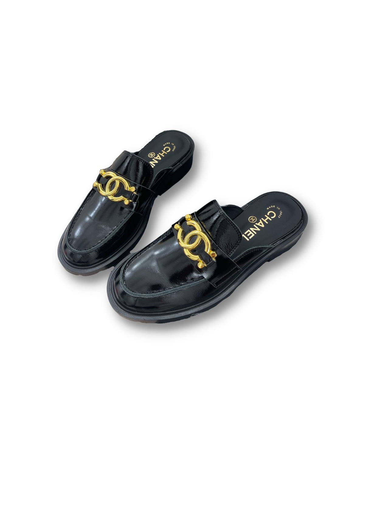 Chanel Mules Black For Women 1in/2.5cm