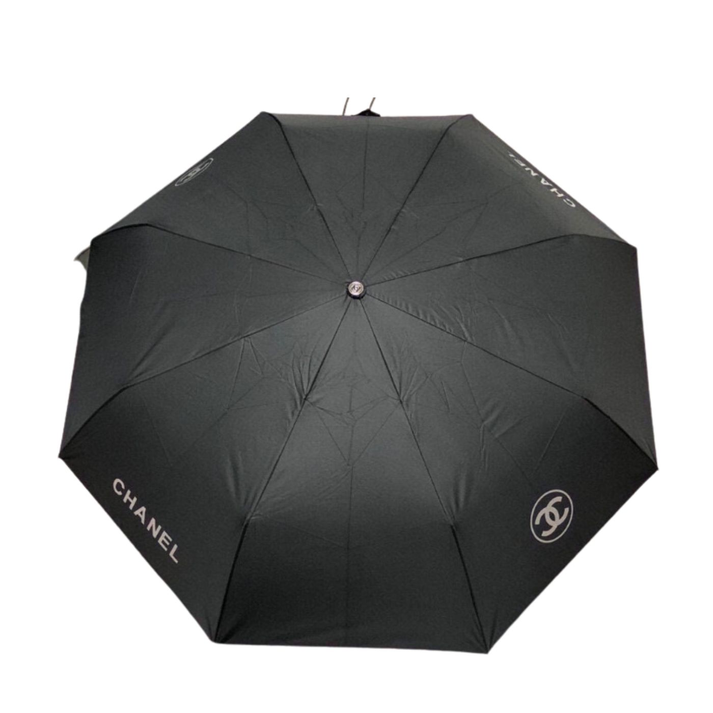 Chanel Nylon CC Folding Umbrella Black