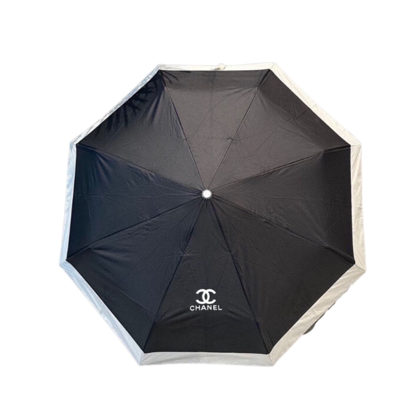 Chanel Nylon CC Folding Umbrella Black
