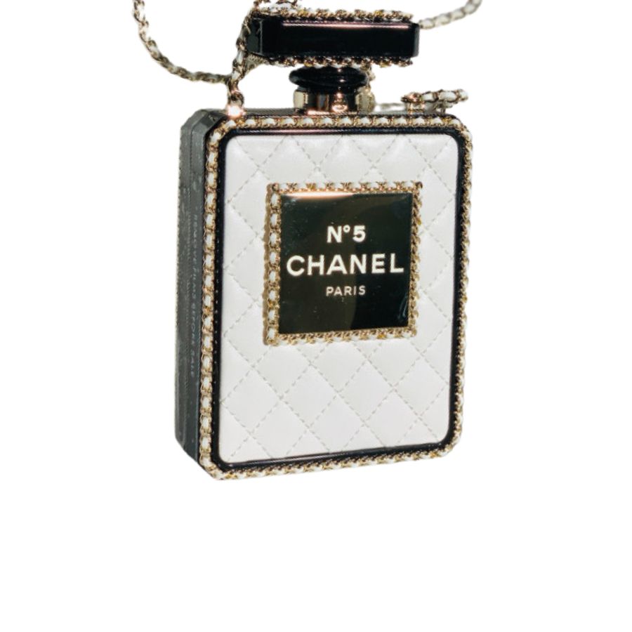 Chanel Perfume Bottle Minaudiere White For Women 16cm / 6.3in