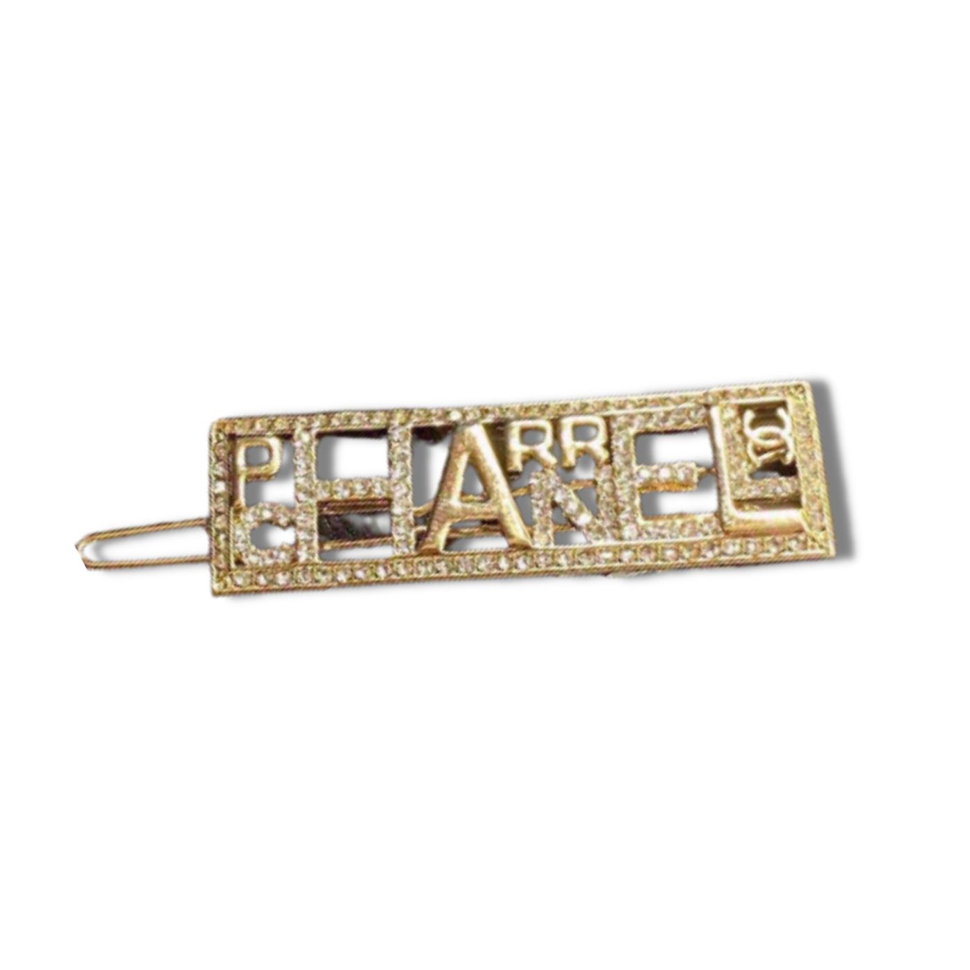 Chanel Pharrell Crystal Pin Brooch Gold For Women