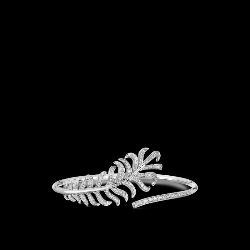Chanel Plume De Chanel Bracelet White For Women J4061