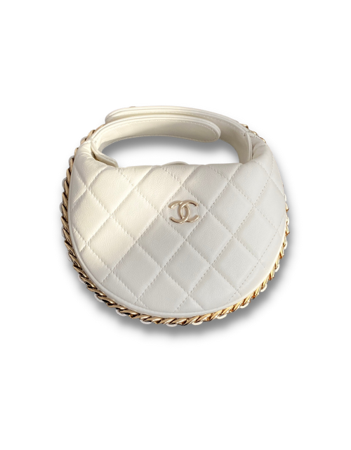 Chanel Pouch White For Women 6.3in/16cm AP3095