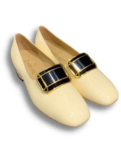 Chanel Pumps Beige For Women 1.4in/3.5cm