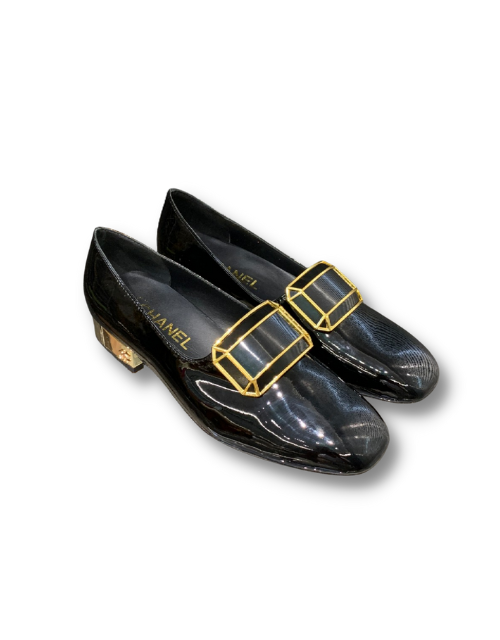 Chanel Pumps Black For Women 1.4in/3.5cm