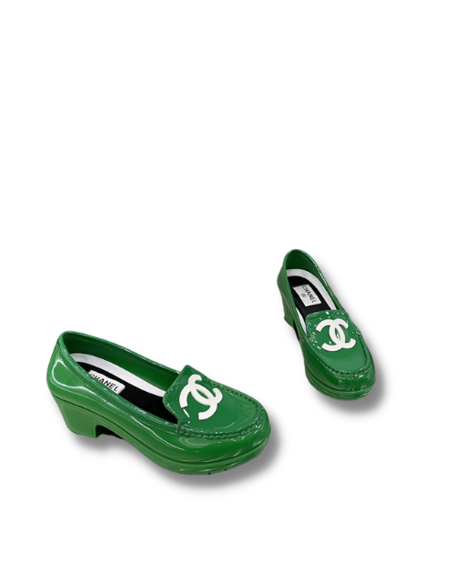 Chanel Pumps Green For Women