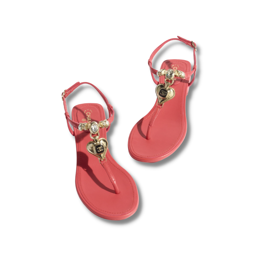 Chanel Sandals Red For Women – G39674 X01000 0S079