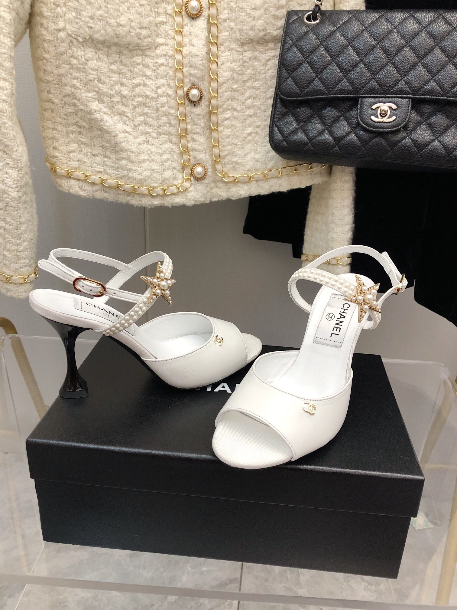 Chanel Sandals White For Women, Women’s Shoes
