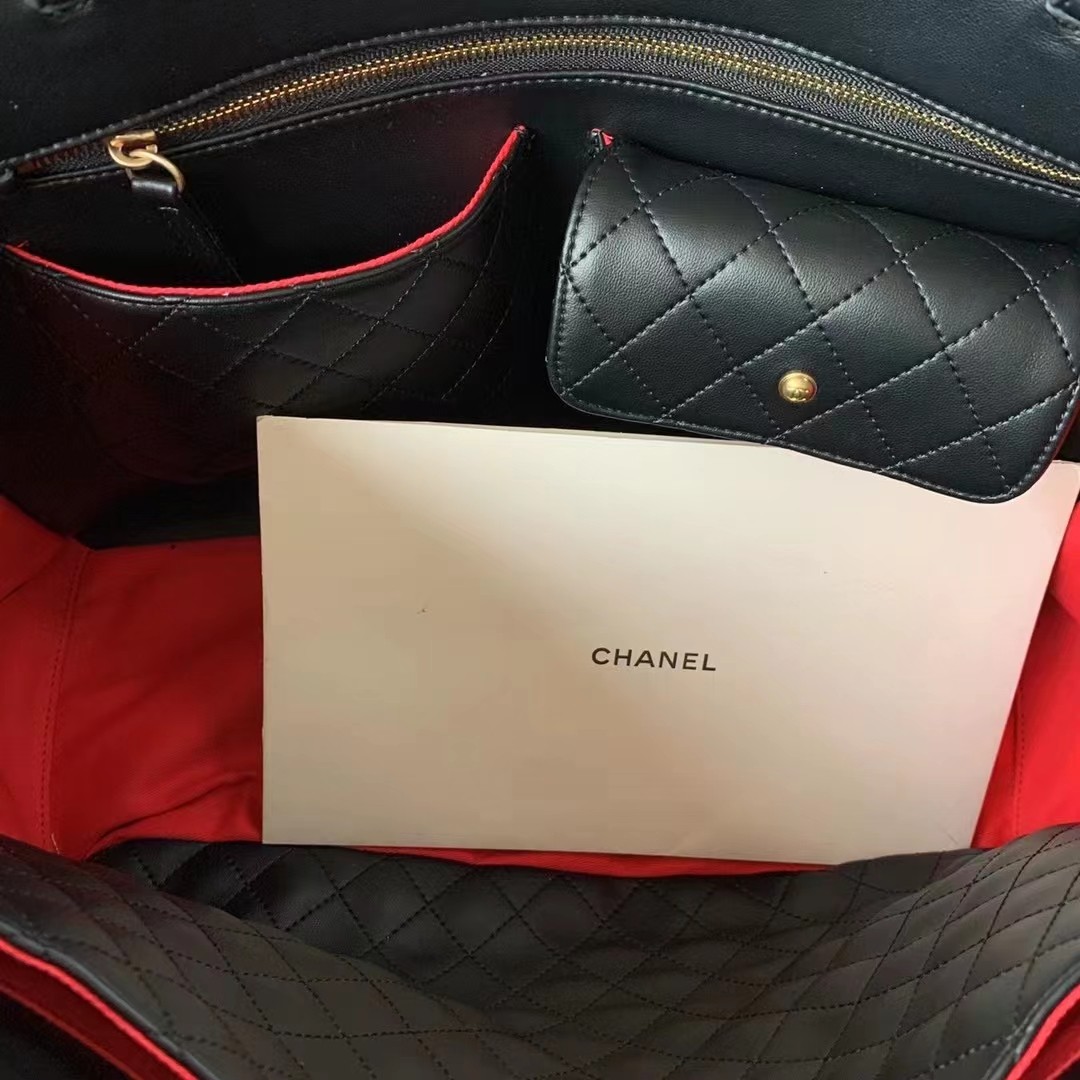 Chanel Shopping Bag Black For Women, Women’s Bags 14.4in/37cm AS3508 94305