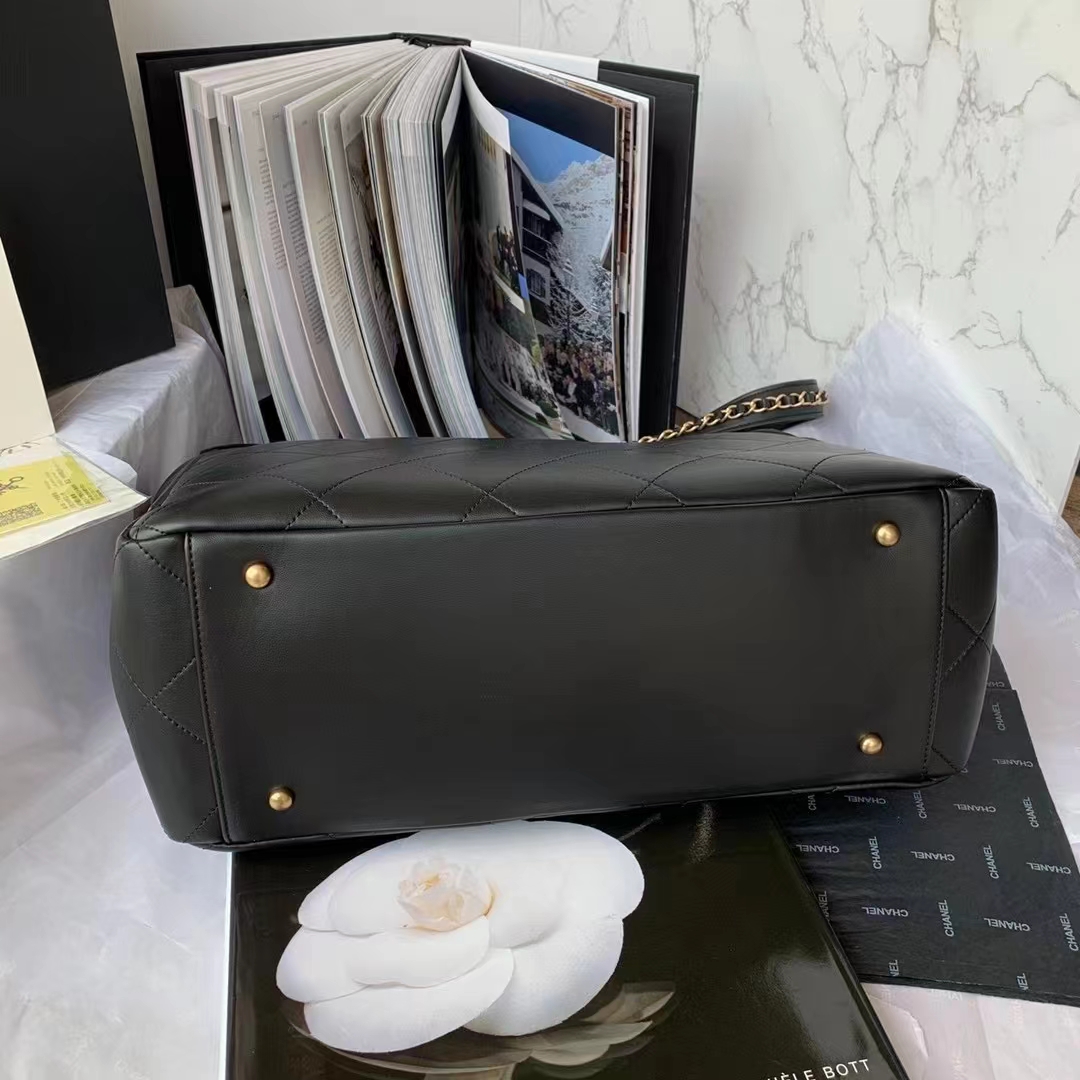 Chanel Shopping Bag Black For Women, Women’s Bags 14.4in/37cm AS3508 94305