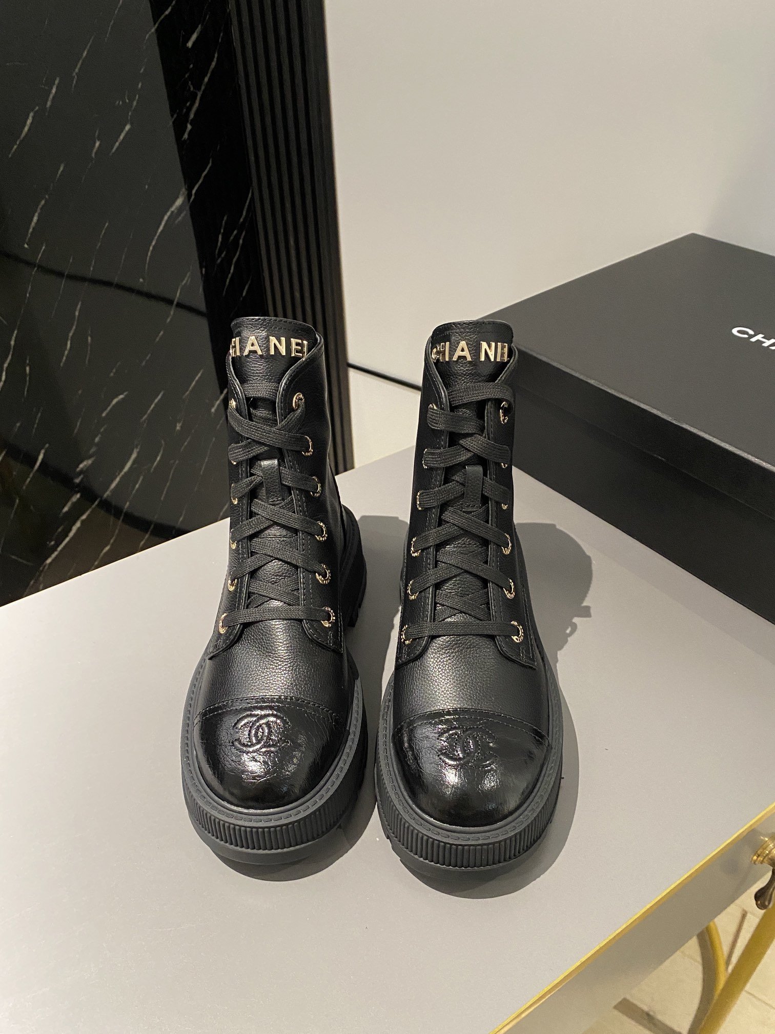 Chanel Short Boots Black For Women