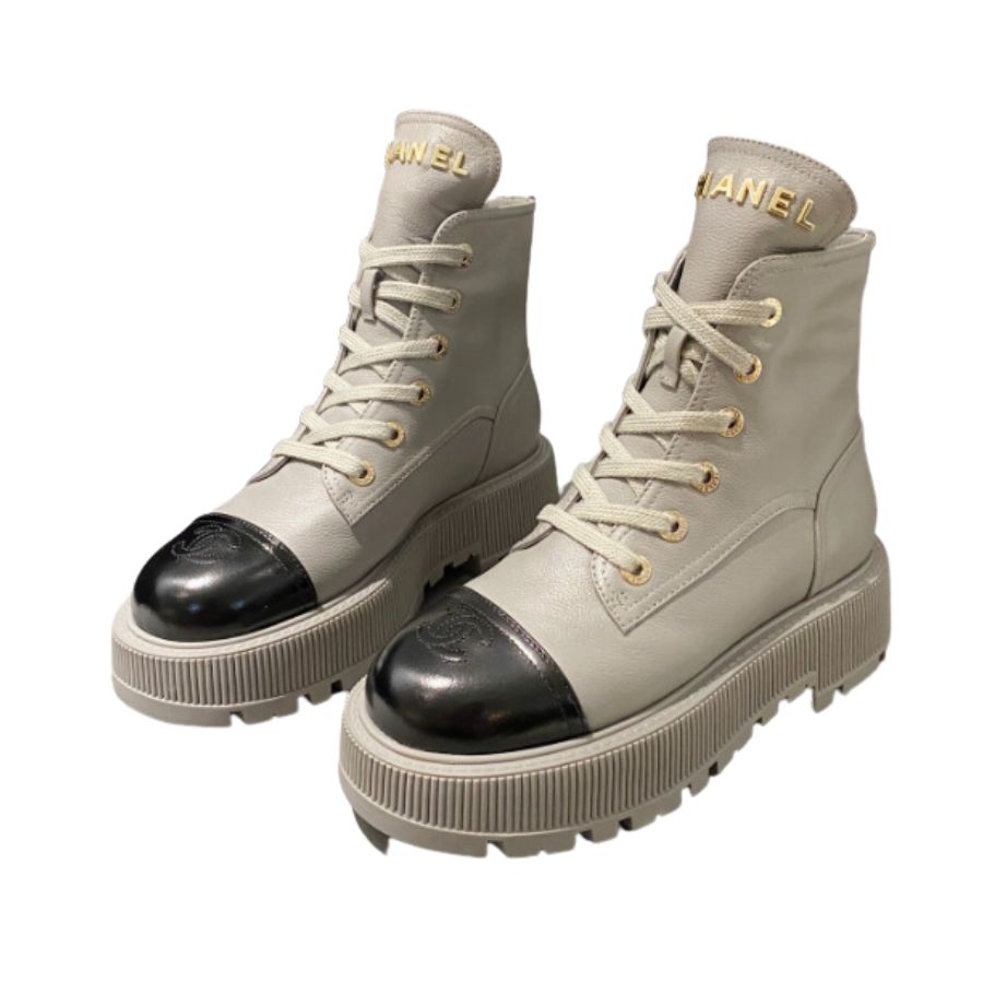 Chanel Short Boots Grey For Women