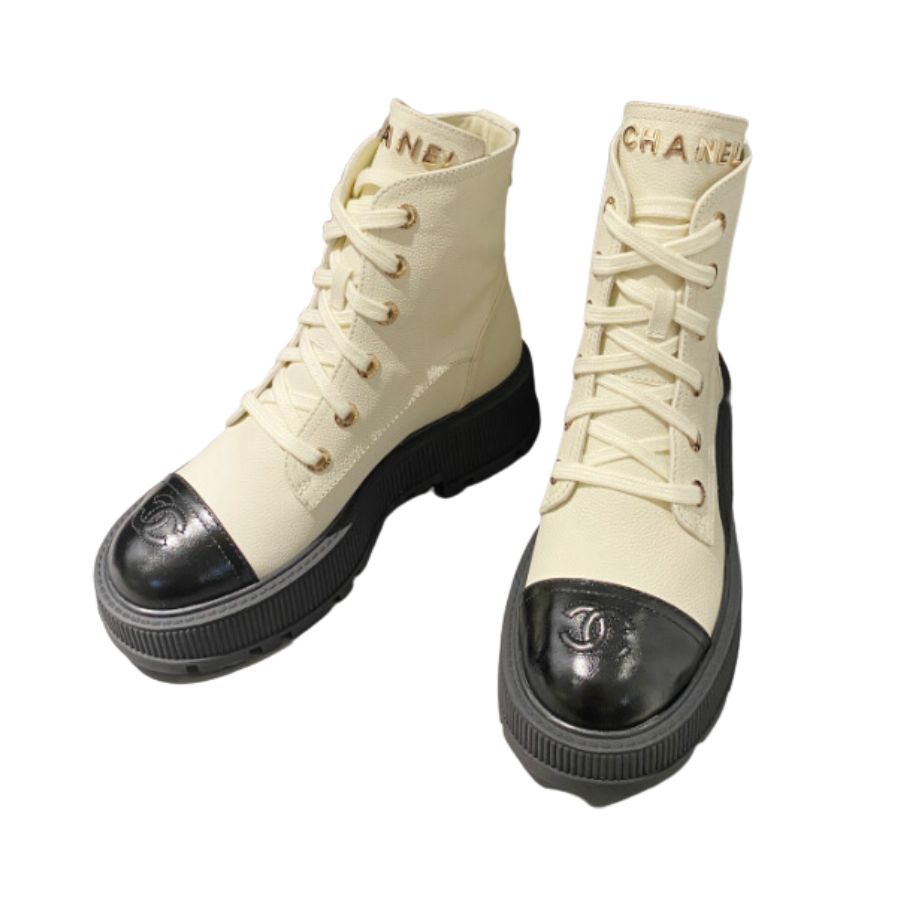 Chanel Short Boots White For Women