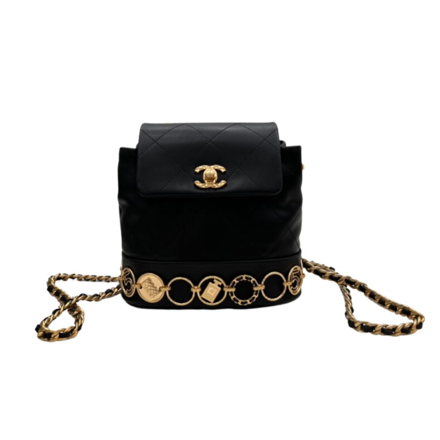 Chanel Shoulder Bag Black For Women 18cm / 7.1in