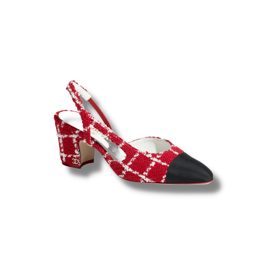 Chanel Slingbacks Red For Women – G31318 Y56350 K5354