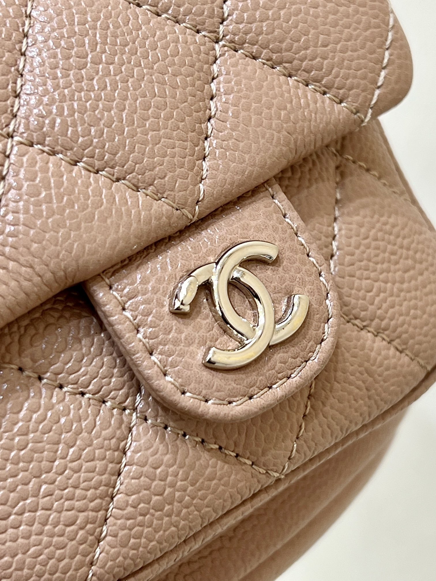 Chanel Small Backpack Bag Pink/Brown/Balck For Women 6.8 in / 17.5 cm AS3787 N
