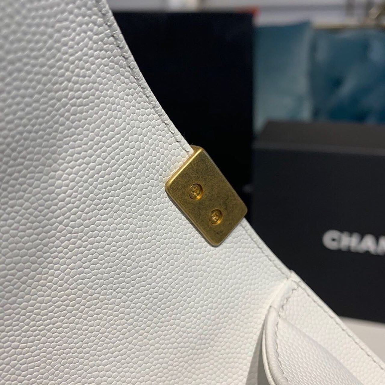 Chanel Small Boy Handbag White For Women, Women’s Bags, Shoulder And Crossbody Bags 7.8in/20cm