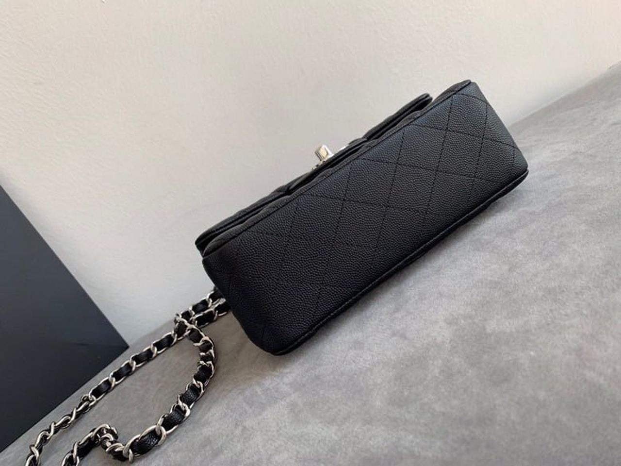 Chanel Small Classic Handbag Silver Toned Hardware Black For Women, Women’s Bags, Shoulder and Crossbody Bags 7.8in/20cm