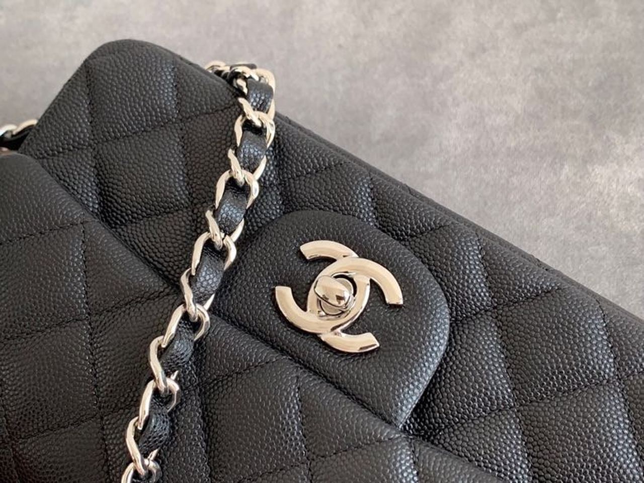 Chanel Small Classic Handbag Silver Toned Hardware Black For Women, Women’s Bags, Shoulder and Crossbody Bags 7.8in/20cm