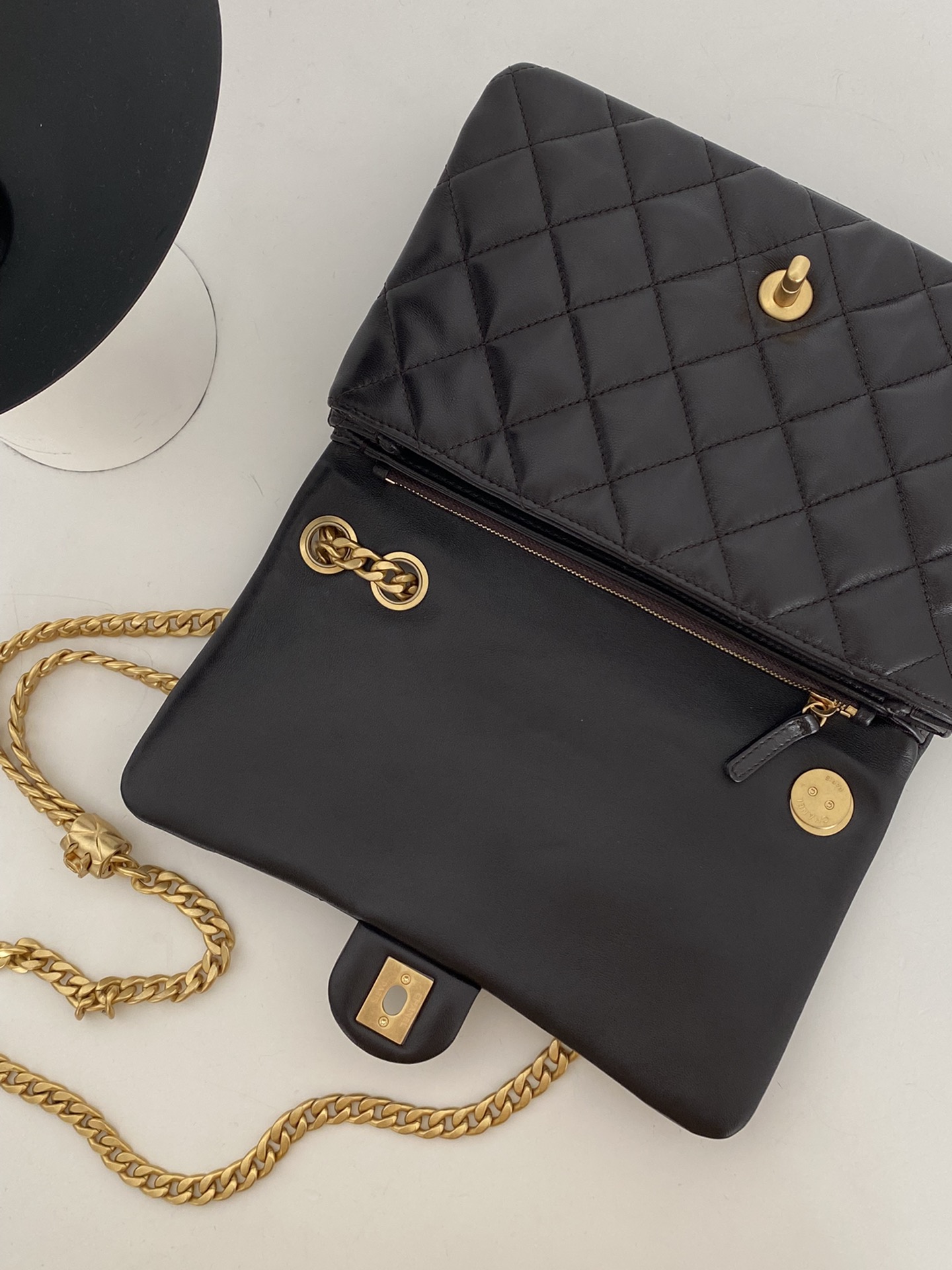 Chanel Small Flap Bag Black For Women, Women’s Bags 8.7in/22cm