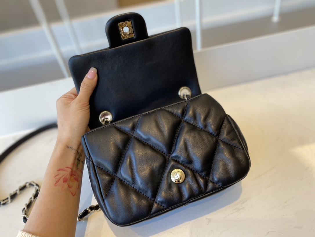 Chanel Small Flap Bag Gold Hardware Black For Women, Women’s Handbags, Shoulder Bags 7.5in/19cm