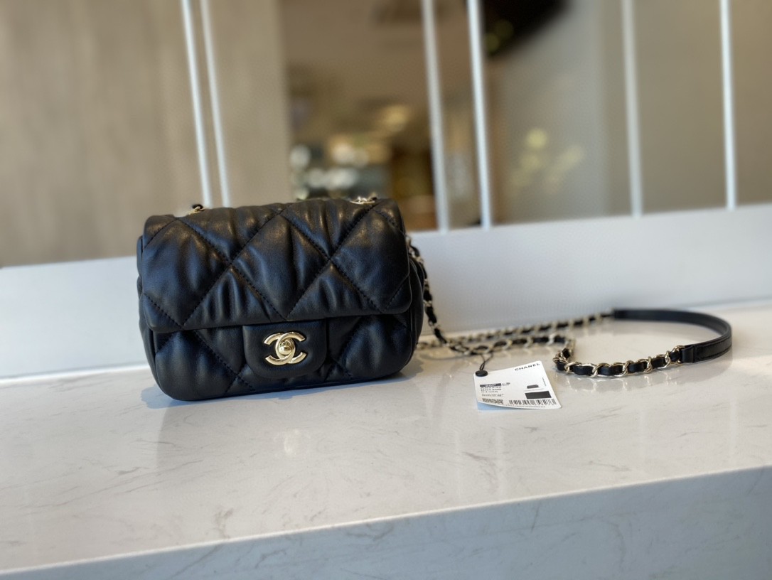 Chanel Small Flap Bag Gold Hardware Black For Women, Women’s Handbags, Shoulder Bags 7.5in/19cm