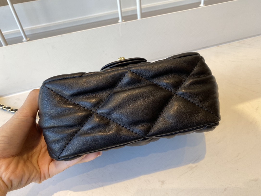 Chanel Small Flap Bag Gold Hardware Black For Women, Women’s Handbags, Shoulder Bags 7.5in/19cm