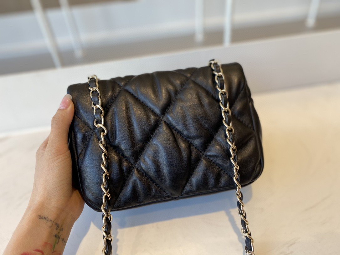 Chanel Small Flap Bag Gold Hardware Black For Women, Women’s Handbags, Shoulder Bags 7.5in/19cm