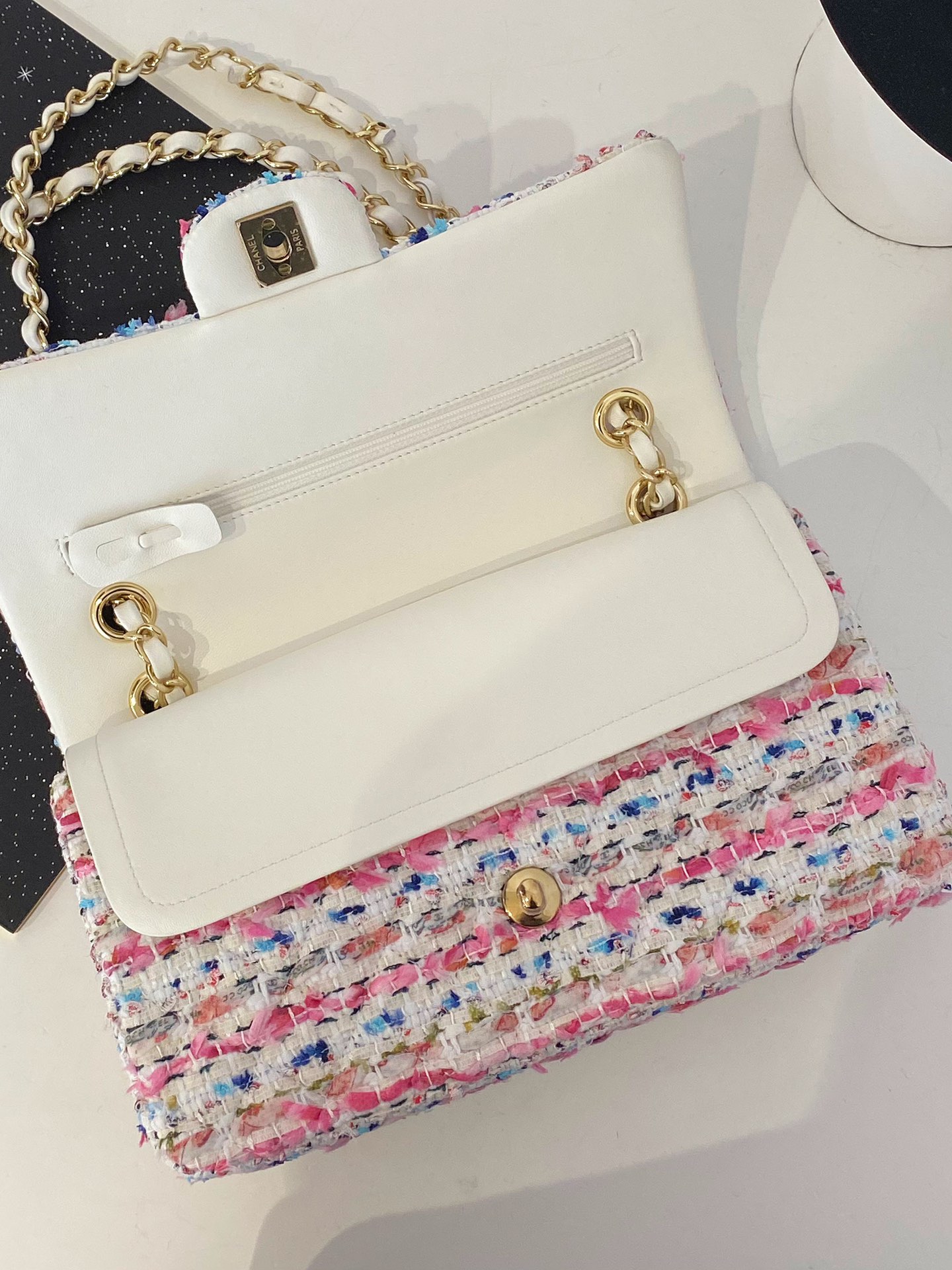 Chanel Small Flap Bag With Top Handle Pink For Women 9.8in/25cm